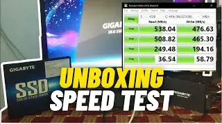 Gigabyte 240gb SSD Unboxing Review Benchmark Speed Test
