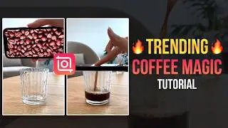 ☕Reels Trending Coffee Magic Effect Video Tutorial🔥| InShot Coffee Masking Video Tutorial