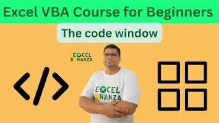 Understand the excel vba code window | Excel VBA Course for beginners 08