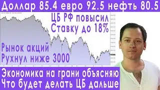 Срочно! ЦБ экстренно спасает экономику России от перегрева прогноз курса доллара евро рубля валюты