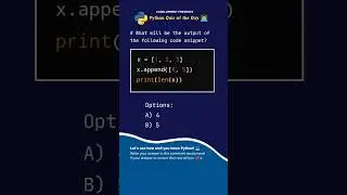 Python Quiz: Question No. 57 👨‍💻