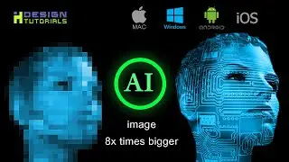 Enlarge and improve image quality using AI technology