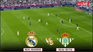 🔴LIVE : REAL MADRID vs REAL BETIS I LALIGA 2024/25 LIVE STREAMING I eFOOTBALL PES 21 GAMEPLAY