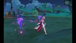 Yae Sakura 2.5 Genshin impact GAMEPLAY leaked