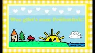 Was gibt's zum Frühstück? (Die Kinder essen Schokolade)