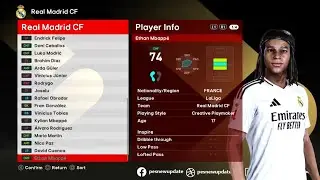 NEW OPTION FILE SQUAD EURO & COPA AMERICA 2024 - PES 2021 & FOOTBALL LIFE 2024