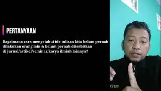 #52 Q&A Pak Oktiyas - Bagaimana cara mengetahui ide tulisan kita belum pernah dilakukan orang lain?