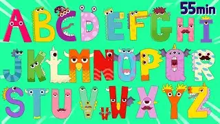 Monster alphabet phonics song from A to Z - ABC nursery rhymes & Educational video for kids