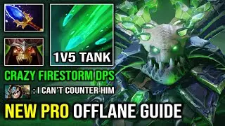 NEW Pro Offlane Underlord Guide | EPIC 1v5 Tank Crazy Firestorm DPS vs Counter Slark Dota 2