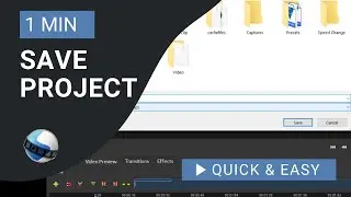 OpenShot Video Editor Tutorial: How to Save Project in Open Shot