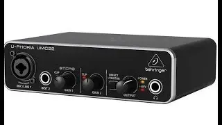 🎵 Behringer U-phoria UMC22 with USB & preamp Midas / ACOUSTICS 🔊