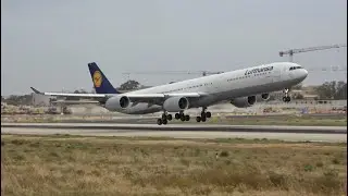 Extreme winds at Malta Luqa Int’l Airport, Up close Planespotting in 4K Part 2