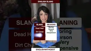 Learn English Slang 👍🏼 English With Geet 