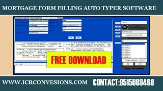 Mortgage Auto Typing Software | Mortgage Form Filling Auto Typer | Mortgage Software Download |