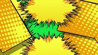 COMIC GREEN SCREEN 💥 BACKGROUND TRANSITION OVERLAY