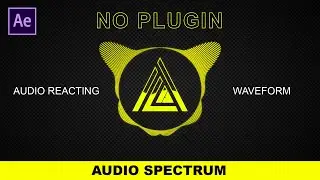 After Effects Tutorial - Audio Spectrum Effect | Audio Reacting Waveform - No Plugin- #shorts