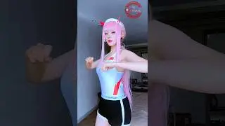 Zero Two Dance 😍 Darling in the Franxx Cosplay #shorts