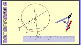 Construct a circle passing through 3 points ||  Geometric Construction