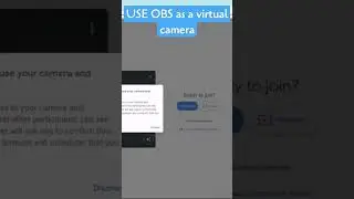 Use OBS as a virtual CAMERA! 