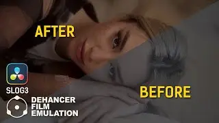 Davinci Resolve SLOG3 Color Grading Tutorial | Cinematic Film Look | Dehancer Film Emulation
