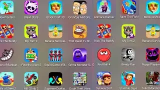 Bowmasters,Supreme Duelist,Dude Theft Wars,Hill Climb 2,Grimace Monster,Brawl Stars,Poppy Playtime 3