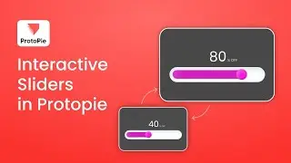 How to create an interactive slider using Protopie!