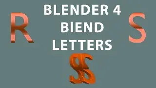 Blender 4 Blend Letters Tutoril #videosforfreeeducation