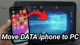 How to transfer DATA from iphone to Laptop , PC // Move DATA from iphone to PC