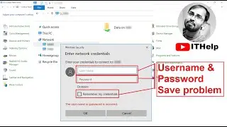 How to save/remember Network Sharing PC Username & Password | Username & Password Saving Problem