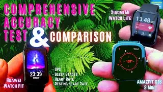 Comprehensive Accuracy Test Amazfit GTS 2 Mini vs Huawei Watch Fit vs Xiaomi Mi Watch Lite | Review