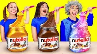 Me vs Mom vs Granny Cooking Challenge! Amazing Parenting Hacks and Kitchen Gadgets