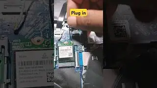 How to Plug in Laptop Mother Bord Wifi Ethernet Device Chip in Mother Bord