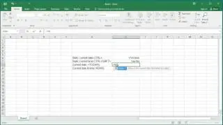 How to Enter Current Date and Time in to a Cell in Excel 2016