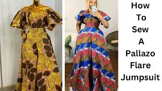 How to sew a flare palazzo jumpsuit