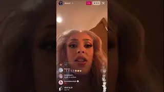 Doja Cat forget she was on instagram live 😭