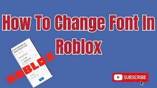 How to change font in roblox (Easy 2024)