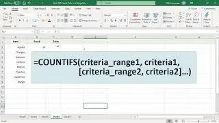 How to Use COUNTIF and COUNTIFS Functions in Excel - Office 365