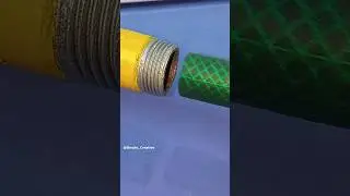 How to securely connect a hose to a larger diameter pipe? Brilliant advice from a Plumber! 