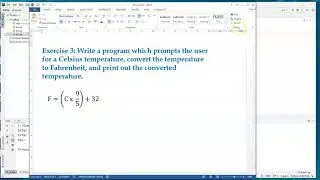 Learning Python - Exercises on Variables, expressions, and Statements Exercise 3