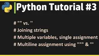 Python Tutorial #3 | Learn Python Online