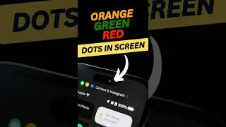 Orange, Green, Red Dots in Screen???