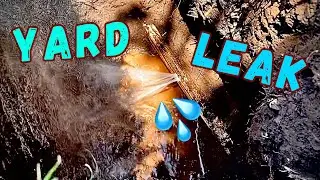 How to fix a pvc yard leak on the main line