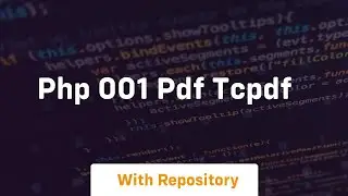 Php 001 pdf tcpdf