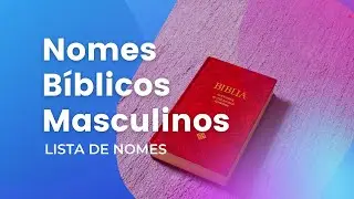 Nomes biblicos masculinos