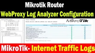 MikroTik WebProxy Log Analyzer Configuration | Graphical Logs | Users Traffic Logs view