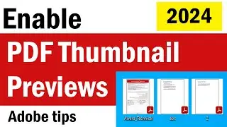 How To Enable Thumbnail Preview of PDFs in Windows Explorer | How To Enable PDF Thumbnail Previews