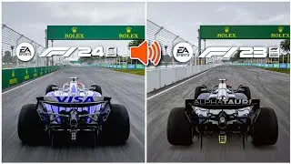 𝗠𝗔𝗦𝗦𝗜𝗩𝗘 𝗜𝗠𝗣𝗥𝗢𝗩𝗘𝗠𝗘𝗡𝗧?! F1 24 VS F1 23 OFF BOARD SOUND COMPARISON -