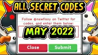 "NEW SECRET ADOPT ME CODES MAY 2022!" FREE Pets / Bucks Codes (Roblox)