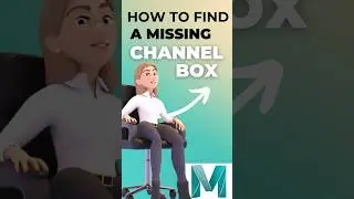 How to Find a Missing Channel Box in Maya #mayaanimation #animationtutorials #autodeskmaya