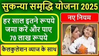 Sukanya Samriddhi Yojana (SSY) Account 2025 Hindi | Post Office Sukanya Yojana 2025 Interest Rate